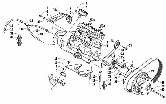 ENGINE AND RELATED PARTS