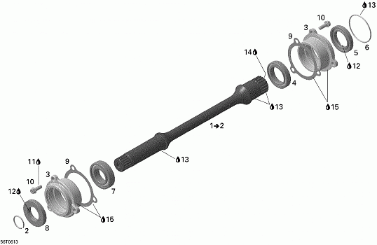 Drive Shaft (Up to engine number M6377191)