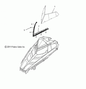 BODY, WINDSHIELD - S15CL6/CW6 ALL OPTIONS (49SNOWWINDSHLD12800SB)