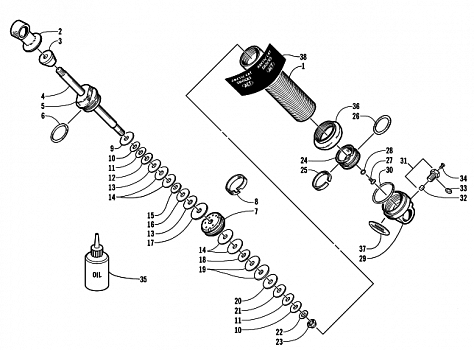 FRONT SUSPENSION SHOCK ABSORBER