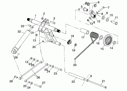 REAR TORQUE ARM (EDGE) - S02NP7CS (4973447344B11)