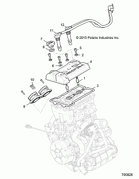 ENGINE, THROTTLE BODY AND VALVE COVER - R16RGE99A7/AE/AV (700828)