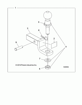 CHASSIS, HITCH - A18SVS95FR