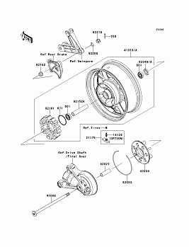 Rear Wheel/Chain(CAF-CDF)