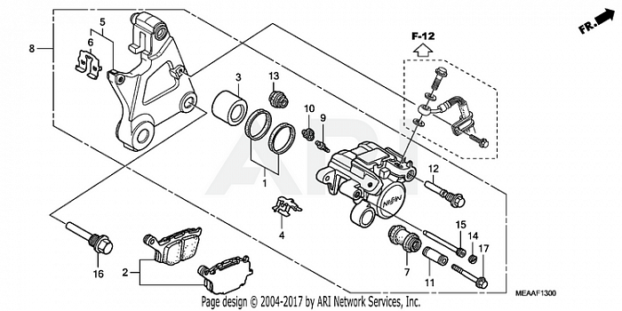 REAR BRAKE CALIPER