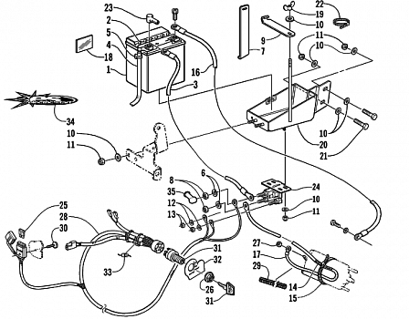 BATTERY, SOLENOID, AND CABLES (Optional)