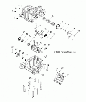 CRANKCASE and CRANKSHAFT - R05RD68AA/AB (4999202219920221D10)