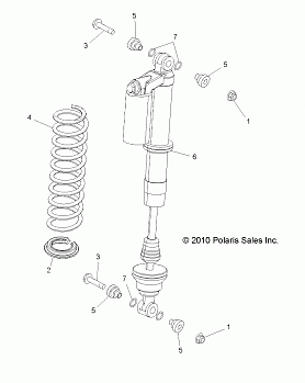 SUSPENSION, REAR SHOCK MOUNTING - R13XE76AD/EAI (49RGRSHOCKMTGRR11RZR4)