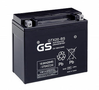 Аккумуляторная батарея  +- 175x87x154   GTX20-BS ( ETX-20L )