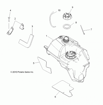 BODY, FUEL TANK ASM. - A11MB46FZ (49ATVFUEL11SP500)