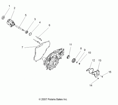 ENGINE, OIL PUMP and WATER PUMP - R10XH76AA (49ATVOILPUMP08VISTA)