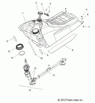 FUEL SYSTEM, FUEL TANK ASM. - S16CM8 ALL OPTIONS (49SNOWFUEL13ASSLT)