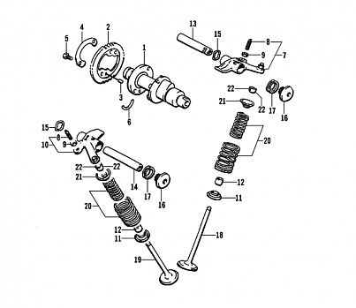 CAMSHAFT/VALVE ASSEMBLY