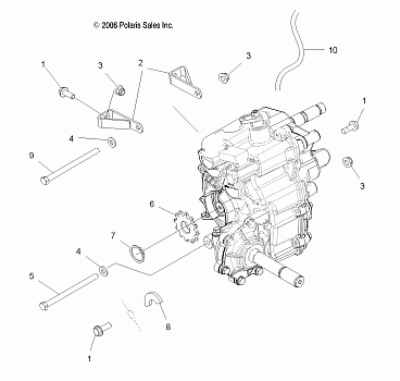 DRIVE TRAIN, MAIN GEARCASE MOUNTING - A08BG50AA (49ATVGEARCASEMTGSCRAM)