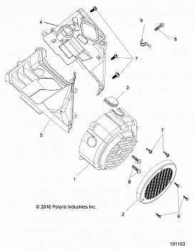 ENGINE, FAN COVER AND SHROUD COMP - A19HZA15A1/A7/B1/B7 (101163)