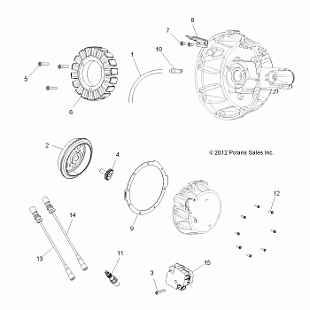 ELECTRICAL, IGNITION SYSTEM - A14GH8EFI (49ATVMAGNETO13SPXP850)