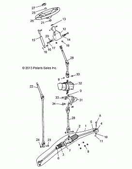 STEERING, STEERING ASM. - R14WH88A/9EA ALL OPTIONS (49RGRSTEERING14CREW)