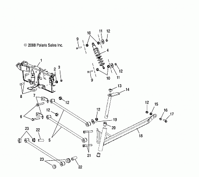 SUSPENSION, FRONT - S17WAA1ASA/AEA (49SNOWSUSPFRT09120)