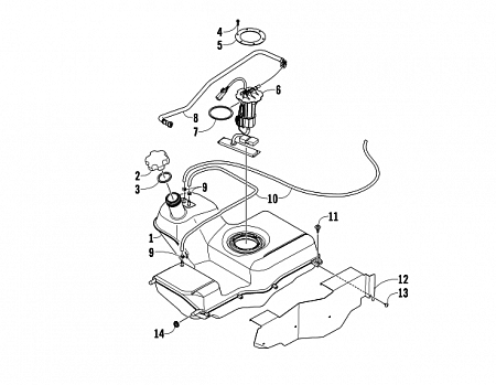 GAS TANK ASSEMBLY