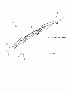 BODY, BUMPER, REAR - A18DAA50B7 (101238)