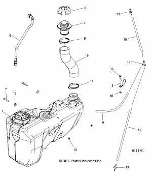 BODY, FUEL TANK - A18SVS95CR/ER (101170)