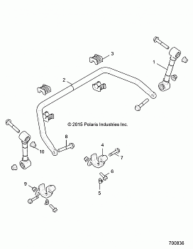 SUSPENSION, FRONT STABILIZER BAR- R17RGE99NM/NW (700836)
