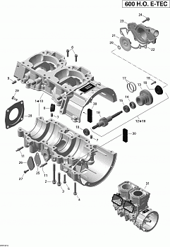 Crankcase And Water Pump