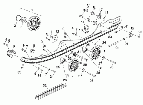 RAIL MOUNTING (EDGE) - S02NP7CS (4973447344B08)