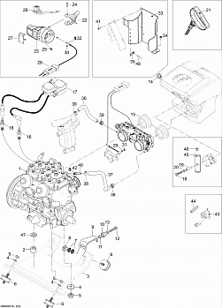 Engine And Engine Support 600HO SDI