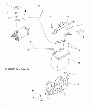 ELECTRICAL, BATTERY and CABLES - S09PM7JS/JSL (49SNOWBATTERY09600IQ)