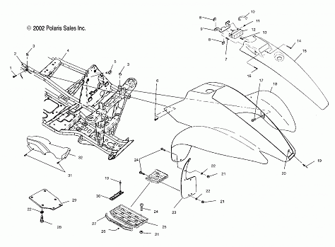 FRONT CAB - A03BA25CA/CB (4975037503A03)