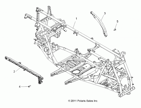 CHASSIS, MAIN FRAME - A13ZN55TA (49ATVFRAME12SP550)