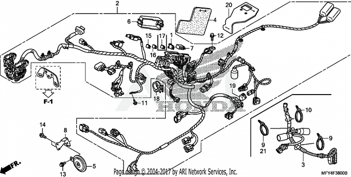 WIRE HARNESS + HORN