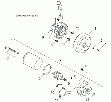 ENGINE, GENERATOR and STARTING MOTOR - A14KA05AD/AF (49ATVGENERATOR10OUT50)