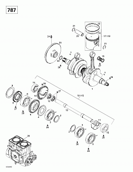 Crankshaft And Pistons (787)