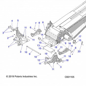 CHASSIS, BULKHEAD ASM. - S20CEA5BSL (C601105)