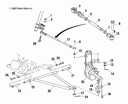 A-ARM/STRUT MOUNTING - A03CB32AA/FC (4986188618B08)