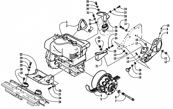 ENGINE AND RELATED PARTS