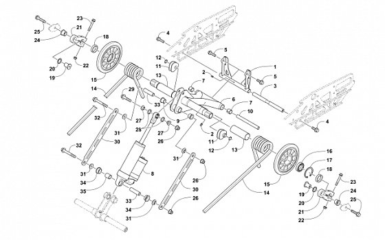 REAR SUSPENSION REAR ARM ASSEMBLY