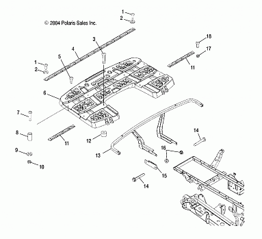 REAR RACK MOUNTING - A05MH42AB/AG/AH (4994139413A06)