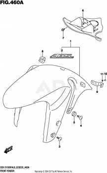 FRONT FENDER (GSX-S1000FAL9 E03)