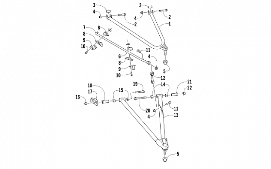 A-ARM AND SWAY BAR ASSEMBLY