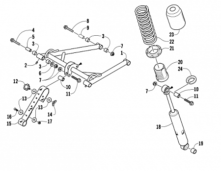 REAR SUSPENSION FRONT ARM ASSEMBLY