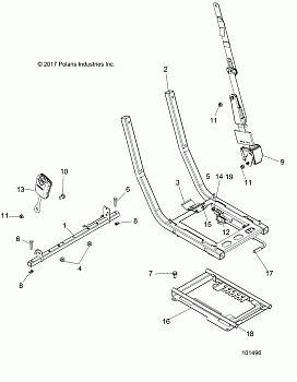 BODY, SEAT MOUNTING AND BELT - A18DAA50B7 (101496)