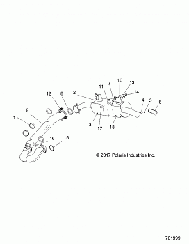 ENGINE, EXHAUST SYSTEM - R19RME57D7 (701999)