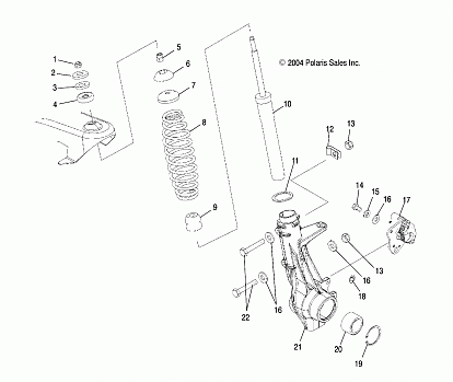 STRUT, FRONT - R05RD68AA/AB (4995359535C01)