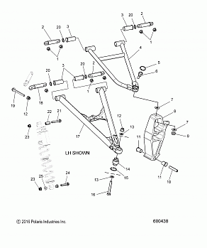 SUSPENSION, CONTROL ARMS and SPINDLE - S17DCJ8PS ALL OPTIONS (600438)