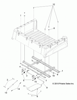 BODY, BOX MOUNTING - R12WH50AG/AH/AK/AR (49RGRBOXMOUNTING11500CREW)