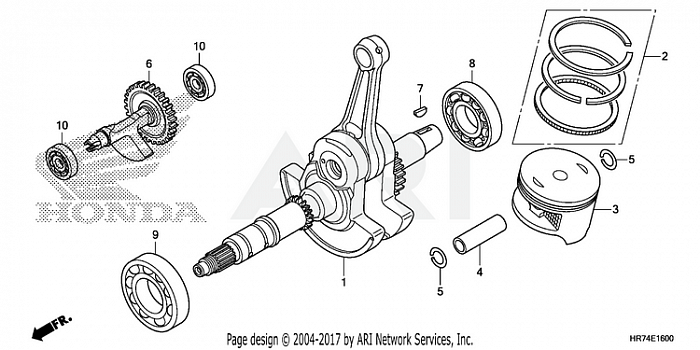 CRANKSHAFT + PISTON