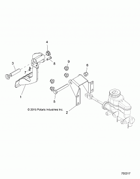 BRAKES, PEDAL AND MASTER CYLINDER - R20M4A57B1/B9/EBH (700317)